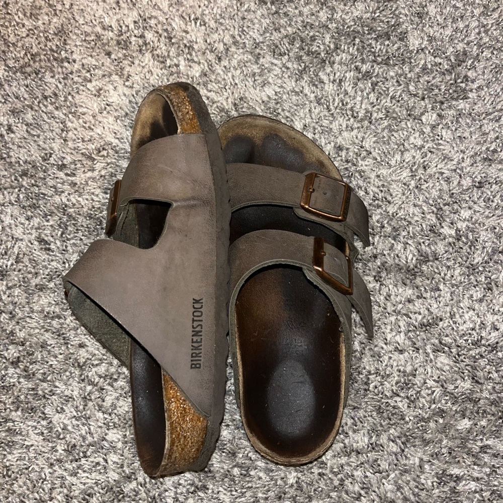 Birkenstock Taupe Double-Strap Sandals